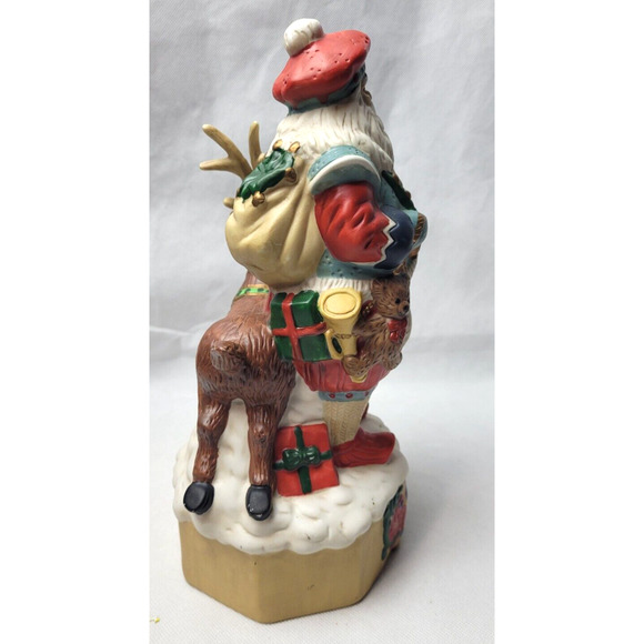 Ole Saint Nick Christmas Musical statue 10” Plays "Here comes Santa Claus" - Picture 3 of 9